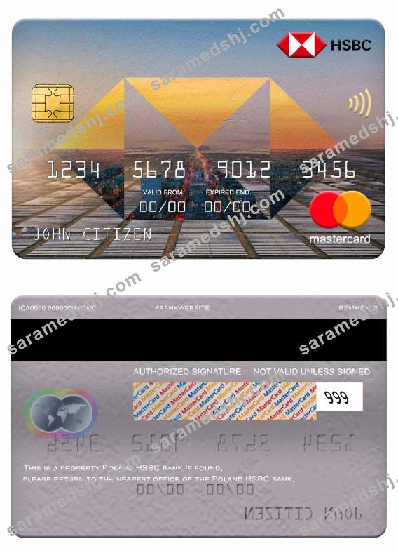 Poland HSBC bank mastercard